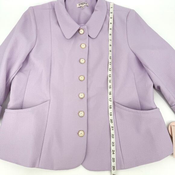 NWT Nanette Nanette Lepore Lavender Blazer Jacket 18W - Picture 8 of 10